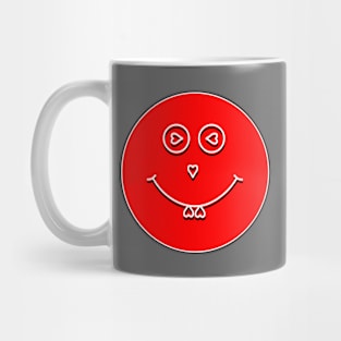 Love Smiley Emoticon Heart Romance Affection Adoration Happiness Infatuation Joy Passion Devotion Emoji Sentiment Amour Mug